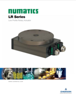 NUMATICS LR CATALOG LR SERIES: LOW PROFILE ROTARY ACTUATORS